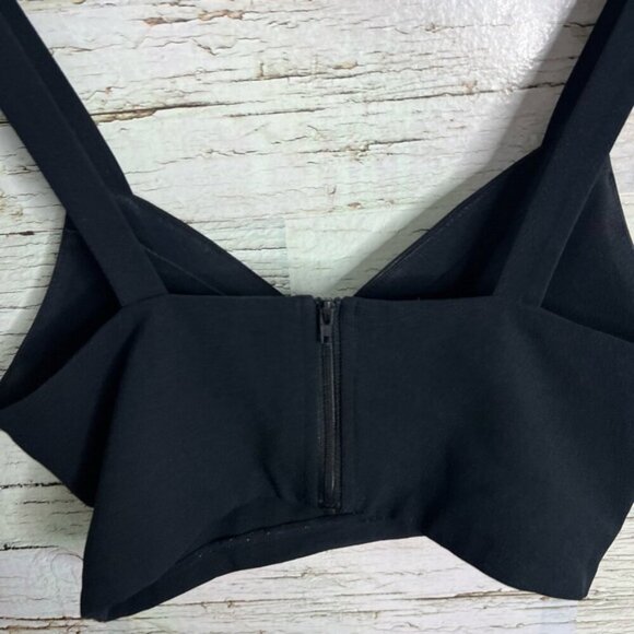 Aritzia babaton black crop top size xs - Picture 3 of 6